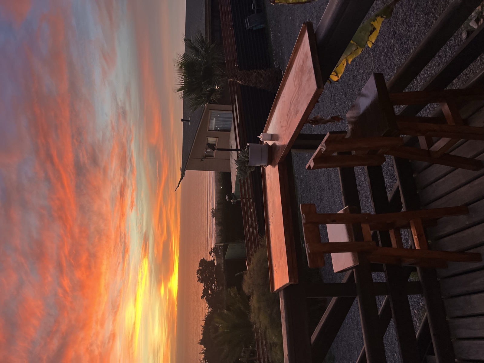 Atardecer desde la terraza de la suite