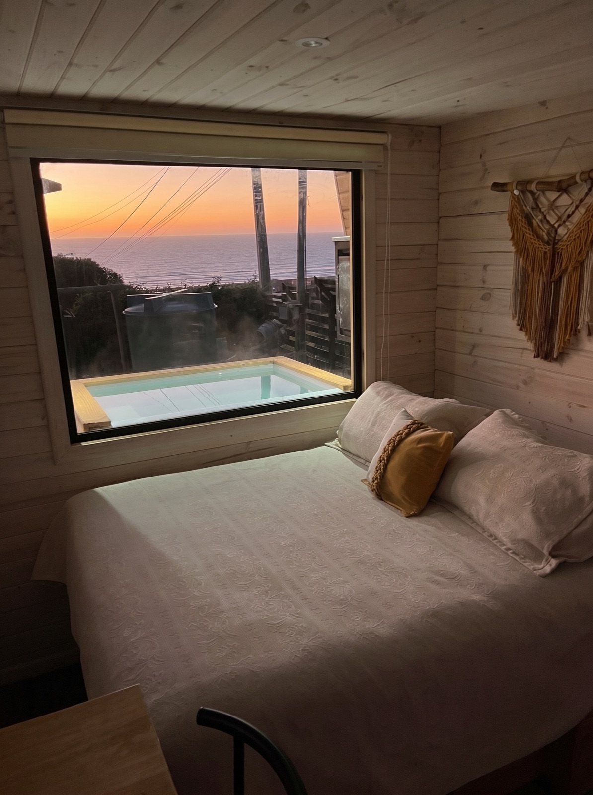 Tiny house con vista al Hot Tub y el atardecer
